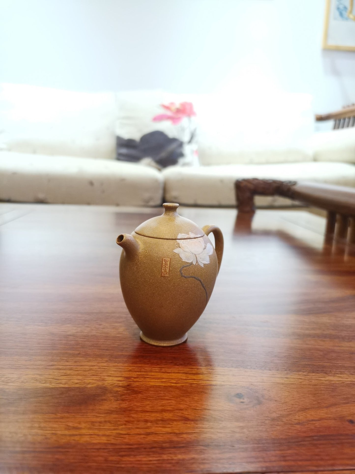 Qing Xiang (清香) Yixing Teapot 110ml Gu Fa Lian Ni (Most Archaic Clay Forming) Lao Duan Ni clay full handmade by artist Ren Wei - SiYuTao Teapot