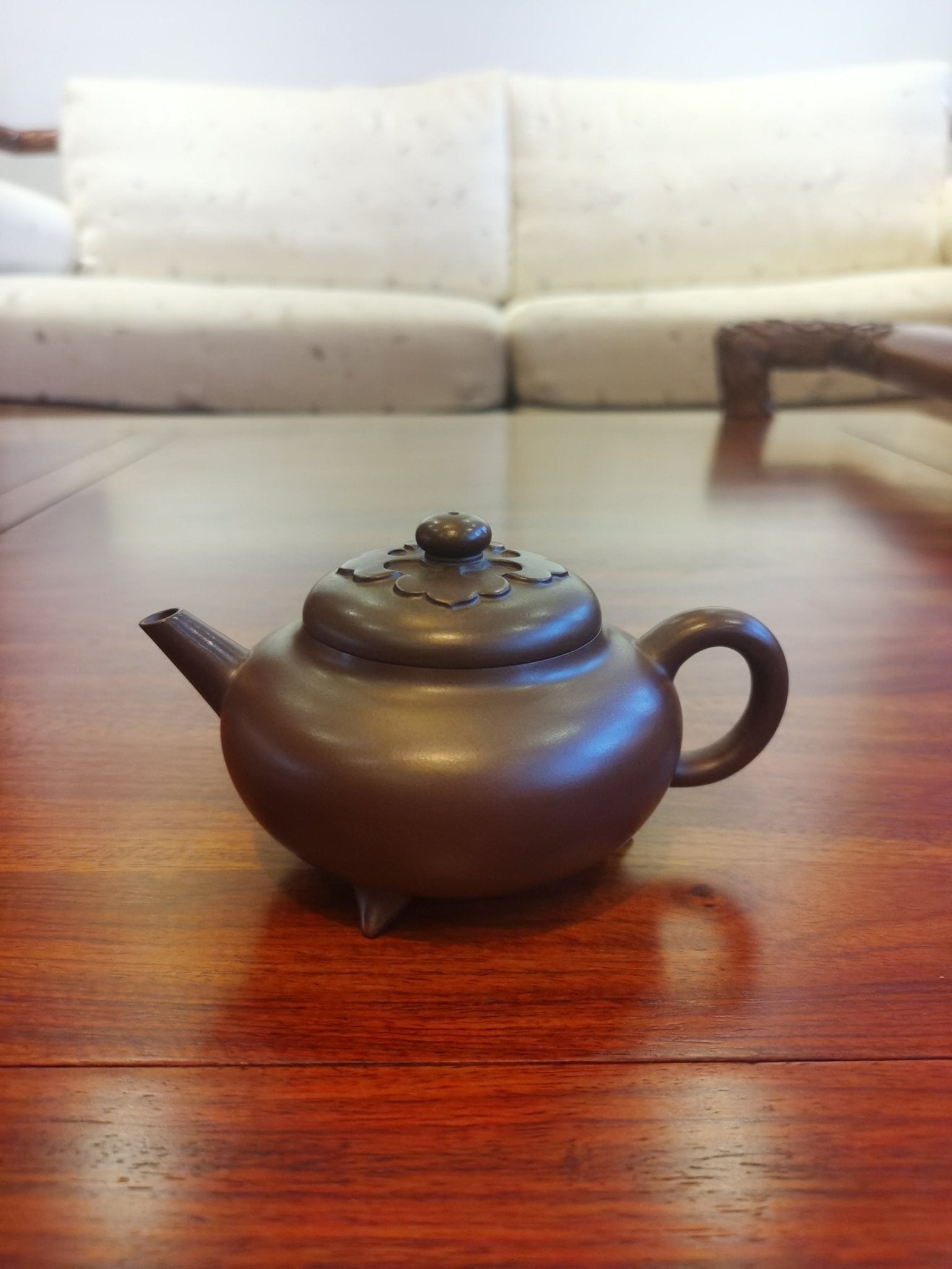 Siyutao Teapot, Good luck 如意, Authentic Yixing Zisha DiCaoQing,Excellent Clay,195ml,Full Handmade,Aged 42years - SiYuTao Teapot